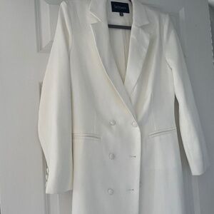 White Blazer Dress